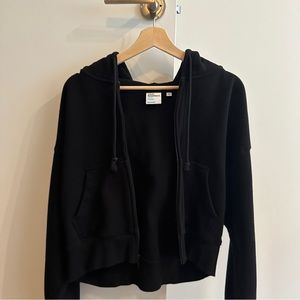 TNA Cozy Fleece Boyfriend Box Zip Hoodie - Size M